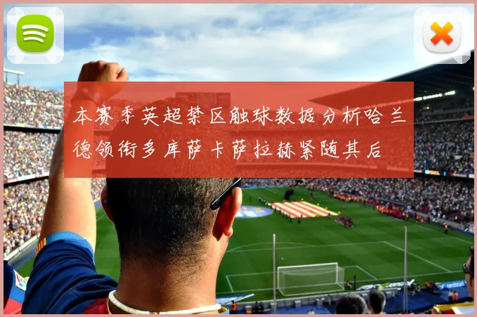 本赛季英超禁区触球数据分析哈兰德领衔多库萨卡萨拉赫紧随其后